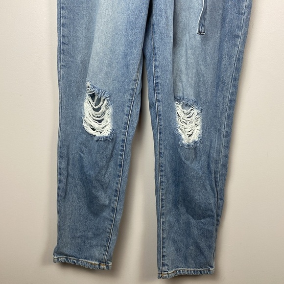 KANCAN Blossom Ultra High Rise Belted Mom Jeans - Picture 6 of 16